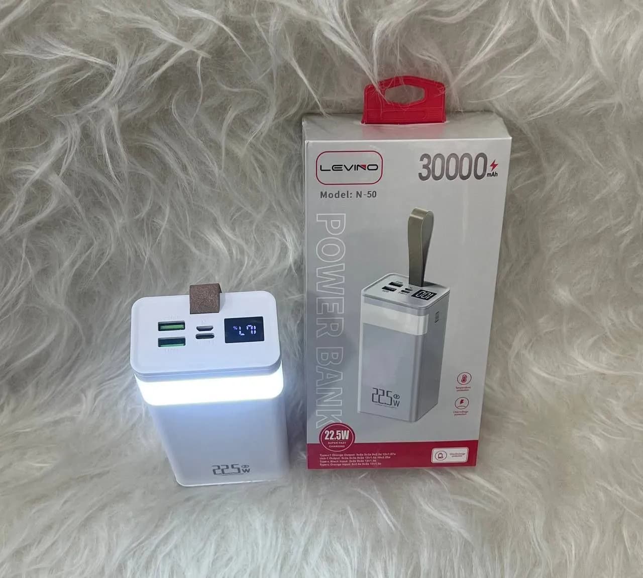 پاوربانک لوینو 30000 مدل N-50 — تصویر ۳