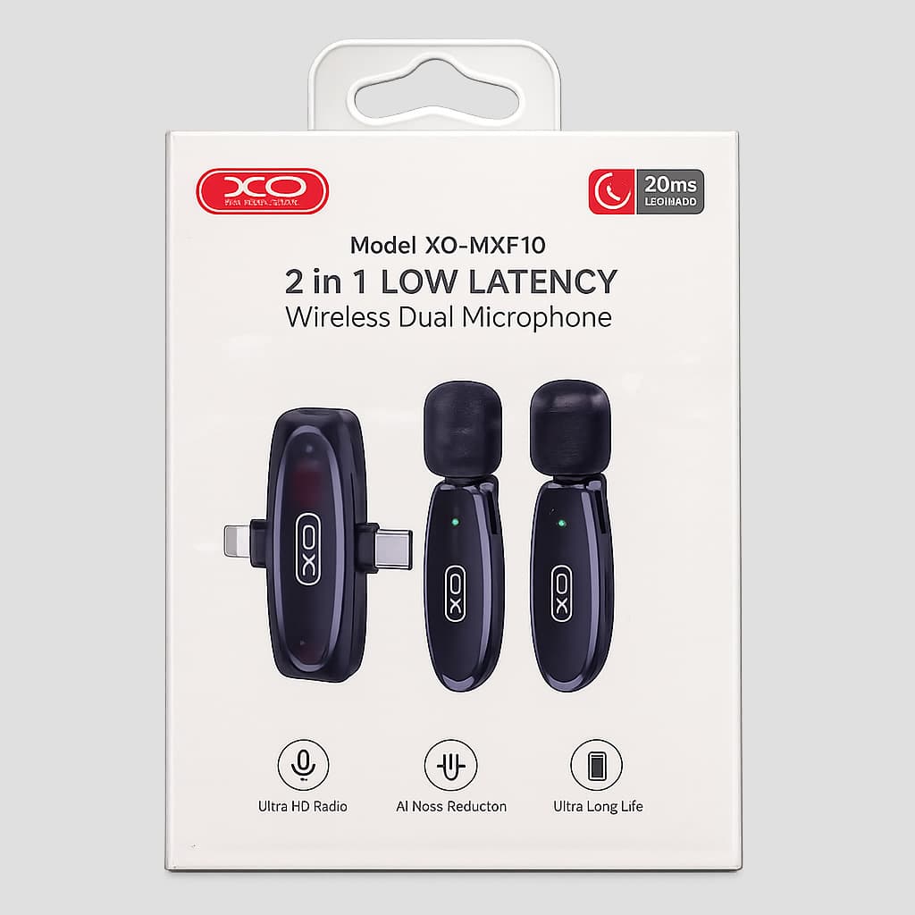 میکروفون بی‌سیم دو کاربره XO مدل XO-MKF10