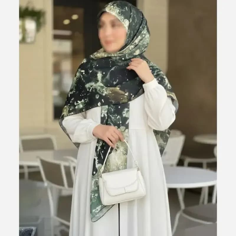 روسری نخ طرح زحل مناسب تیپ اسپرت و مجلسی — تصویر ۸