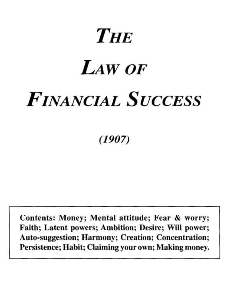 کتاب The Law of Financial Success (قانون موفقیت مالی) نسخه انگلیسی PDF | نویسنده برایان تریسی
