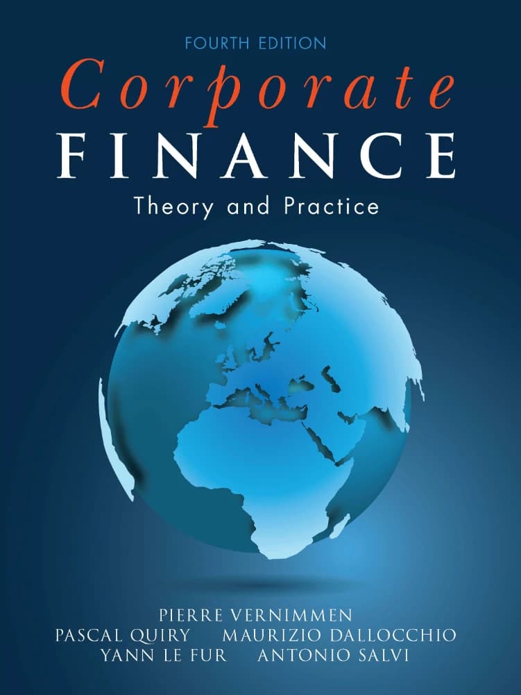 کتاب Corporate Finance: Theory and Practice ( مالی شرکتی؛ تئوری و عمل ) نسخه انگلیسی PDF | نویسنده پیر ورنیمِن