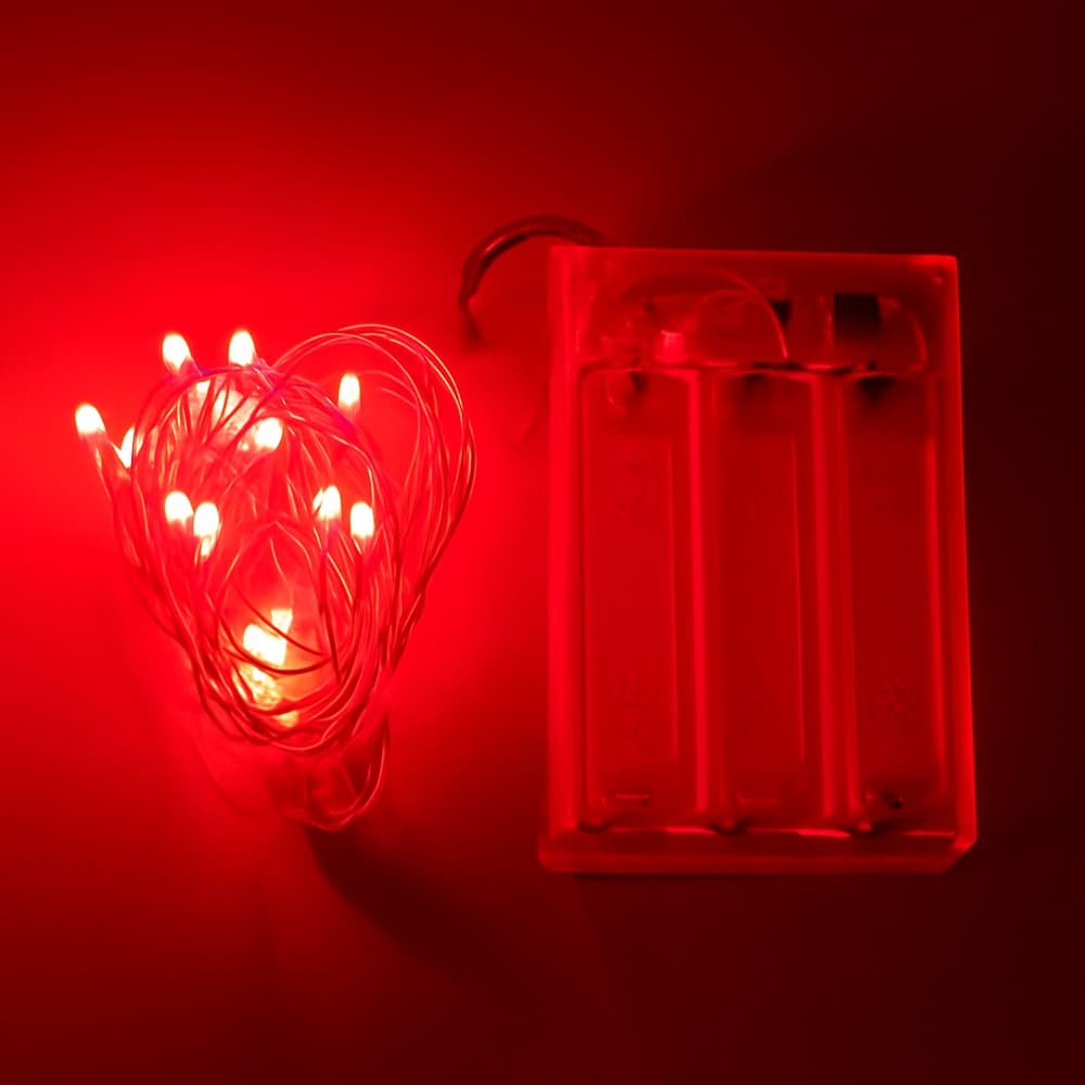 ریسه LED مفتولی مدل قلبی طول 2 متری (باتری)