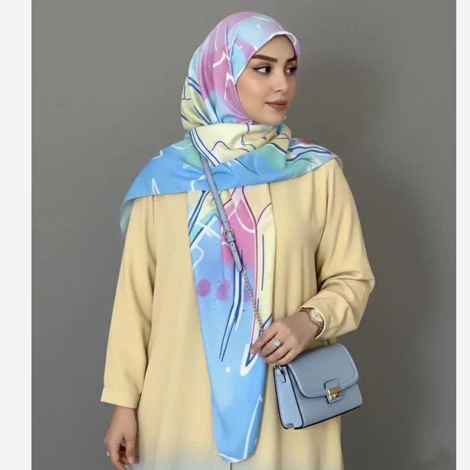 روسری نخ کاستوم طرح رکسانا سایز 140 چرخ دوز سیتو — تصویر ۷