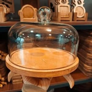 ظرف کیک خوری سه پایه چوبی — تصویر ۲