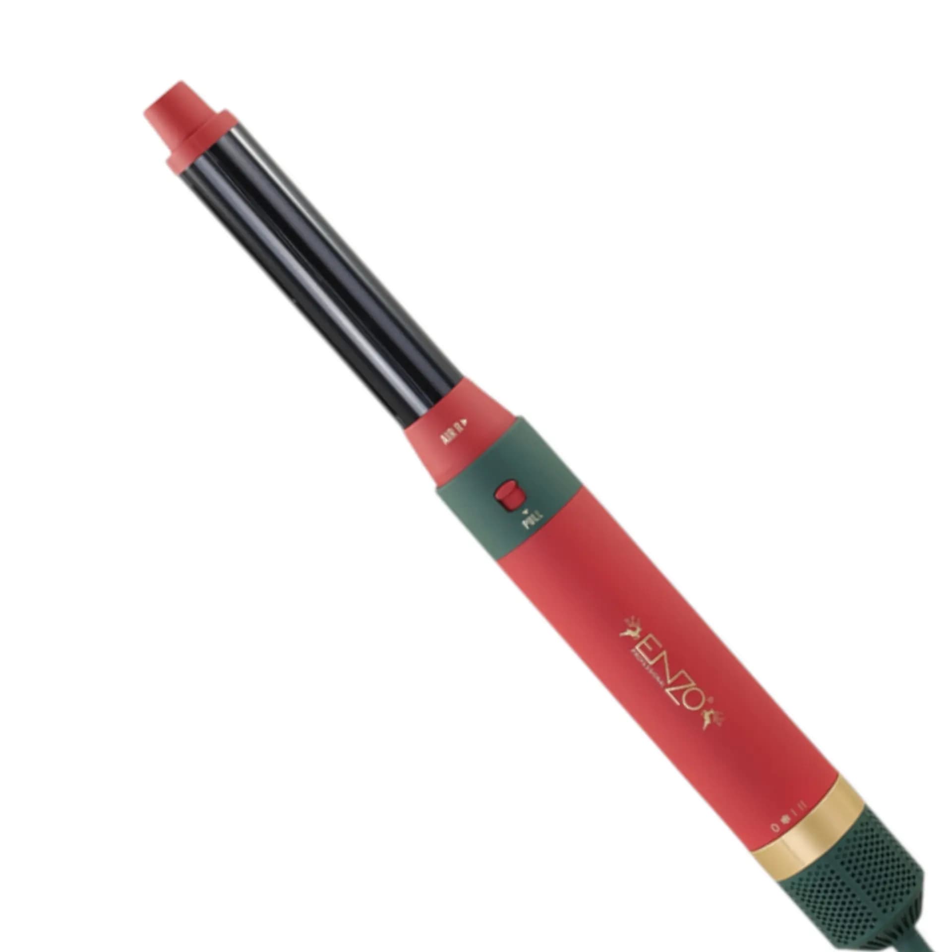 سشوار برس‌دار حالت‌دهنده انزو پروفیشینال مدل EN-6222 با توان 1500 وات، دارای 6 سری متنوع برای حجم‌دهی، صاف‌کنندگی، فرکنندگی، فناوری تولید یون منفی، تنظیمات دما و سرعت چندحالته، مناسب انواع مو، سبک و ح