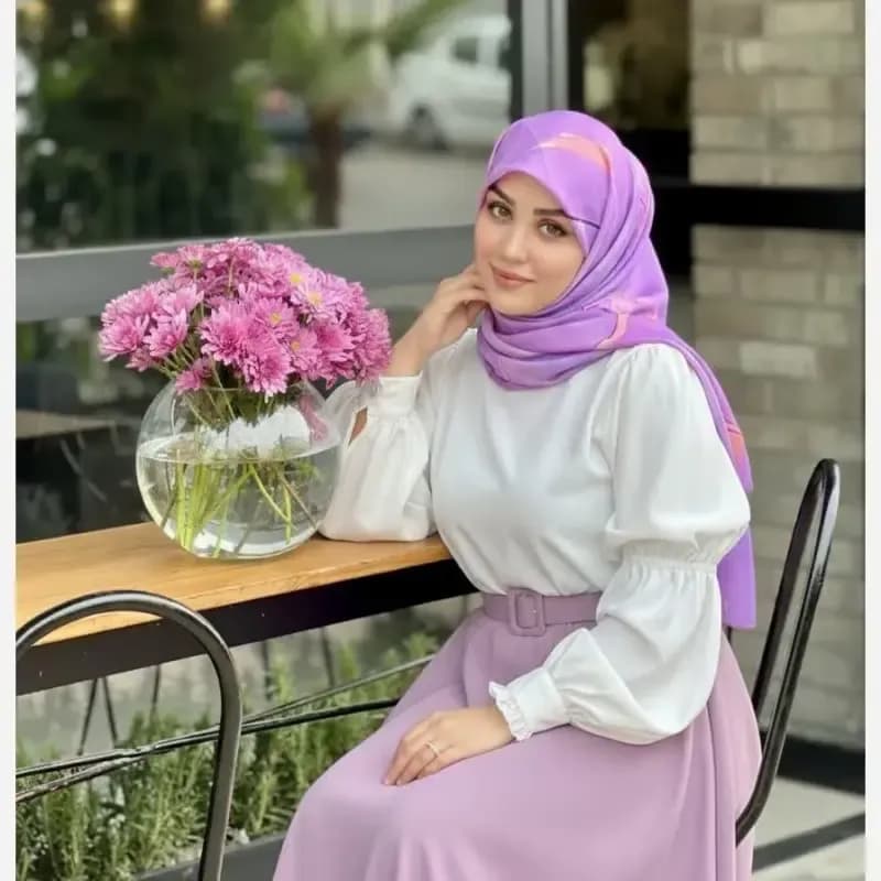 روسری نخی کاستوم طرح دلناز سایز 140 آبی چرخ دوز — تصویر ۶