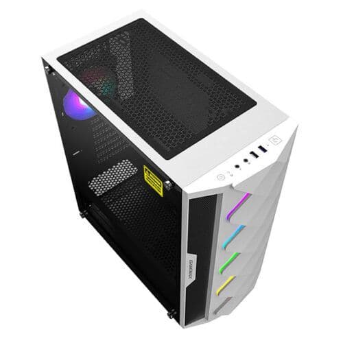 کیس گیم مکس سفید مدل GAMMAX DIAMOND COC WHITE — تصویر ۲
