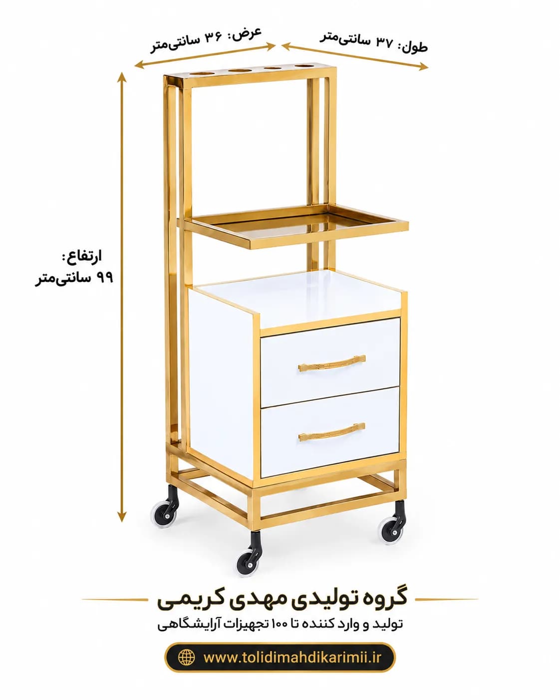 ترولی آرایشگاهی فیشیال 2041