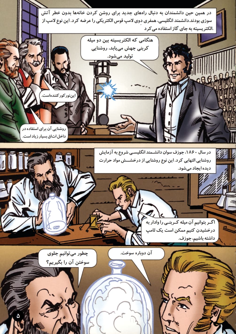 توماس ادیسون و لامپ روشنایی — تصویر ۶