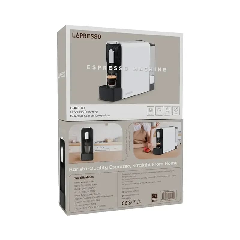 دستگاه اسپرسوساز لپرسو مدل LePRESSO LPCFFM0045BK — تصویر ۷
