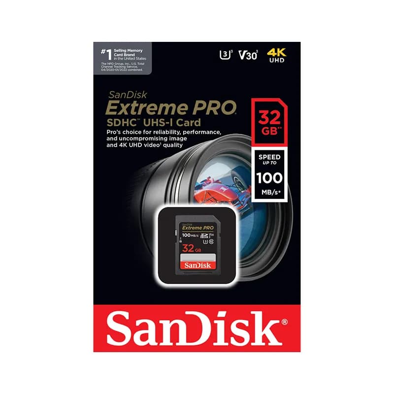 مموری کارت سن دیسک مدل SanDisk extreme pro sd ظرفیت 32 گیگ — تصویر ۴