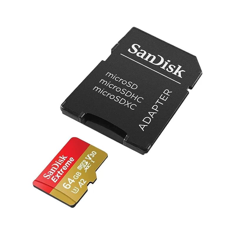 مموری کارت سن دیسک مدل SanDisk extreme micro sd ظرفیت 64 گیگ — تصویر ۴