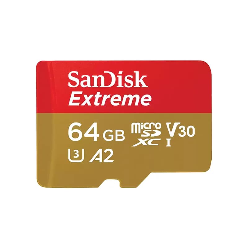 مموری کارت سن دیسک مدل SanDisk extreme micro sd ظرفیت 64 گیگ