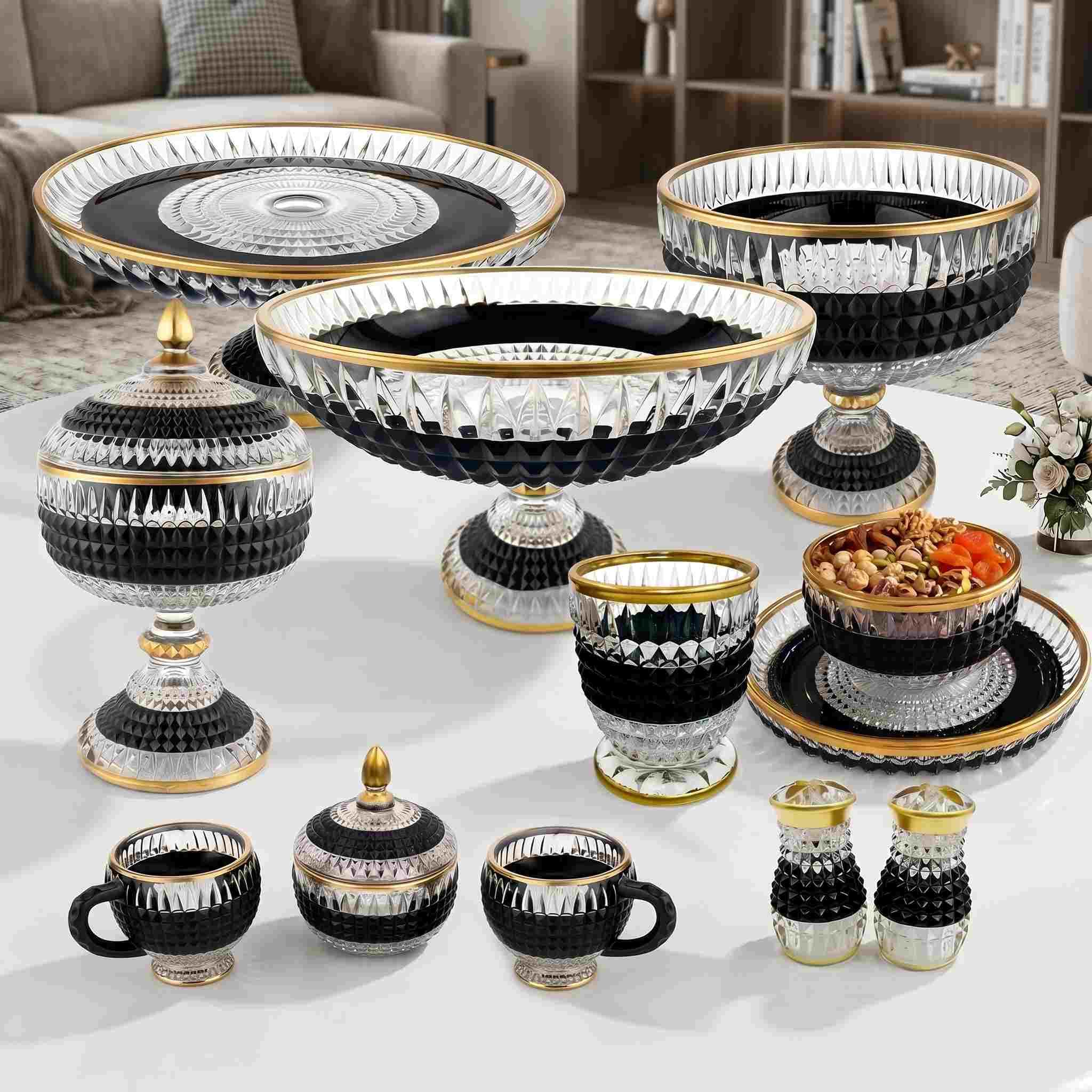 سرویس پذیرایی بلور ونیز 12 نفره