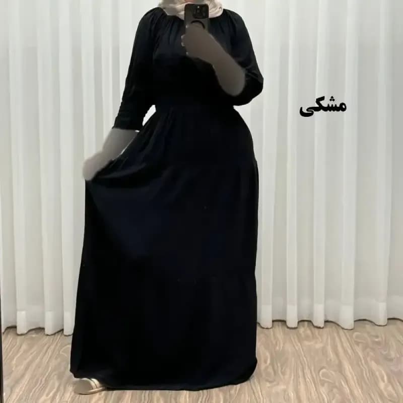 پیراهن ساحلی نخی زنانه مدل خسته فری سایز مناسب تا سایز 46 — تصویر ۶