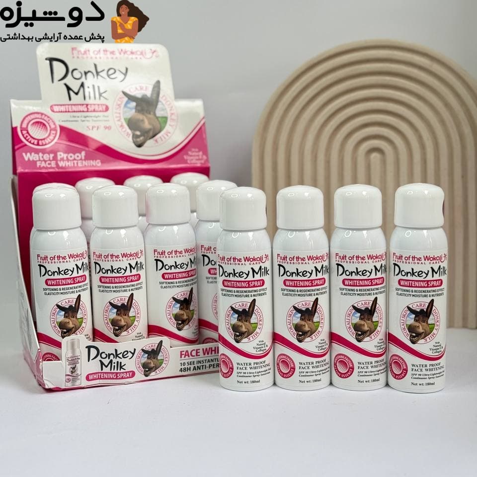 اسپری سفیدکننده شیر الاغ پوکه قرمز WOKALI — تصویر ۵