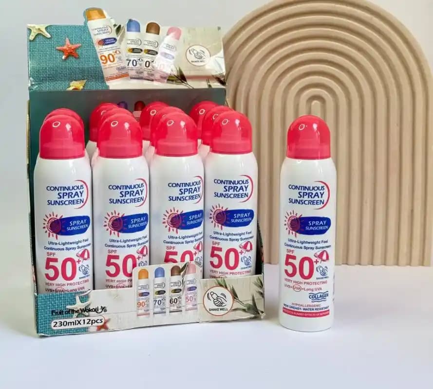 اسپری ضدآفتاب سفیدکننده SPF50 وکالی WOKALI — تصویر ۹