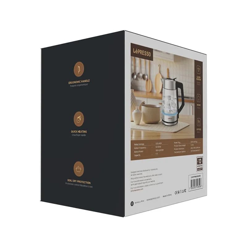 کتری برقی لپرسو مدل LePRESSO LPCFFM0008-BK — تصویر ۴