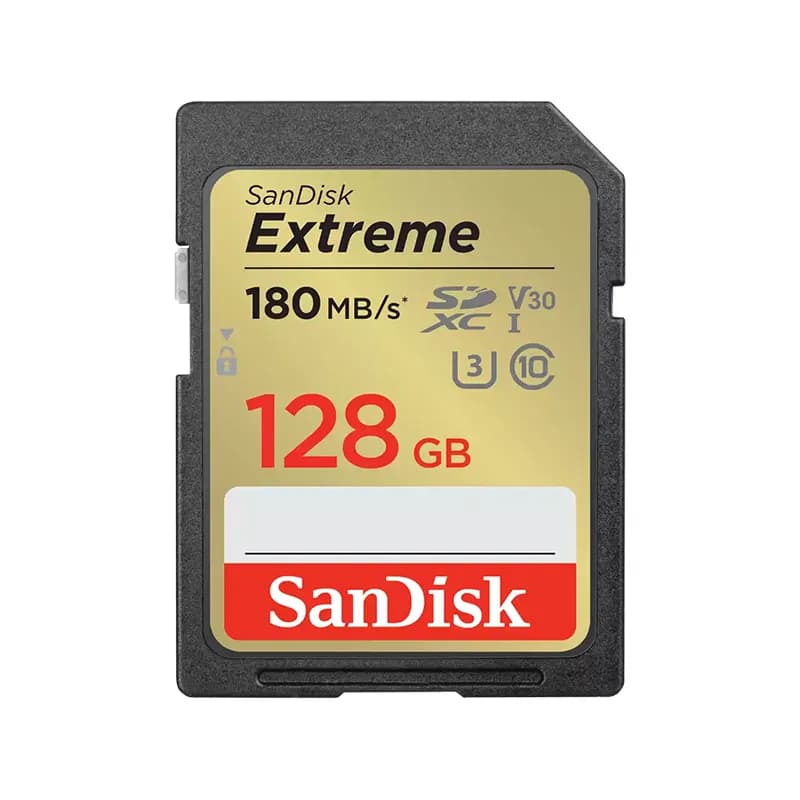 مموری کارت سن دیسک مدل SanDisk extreme sd ظرفیت 128 گیگ — تصویر ۲