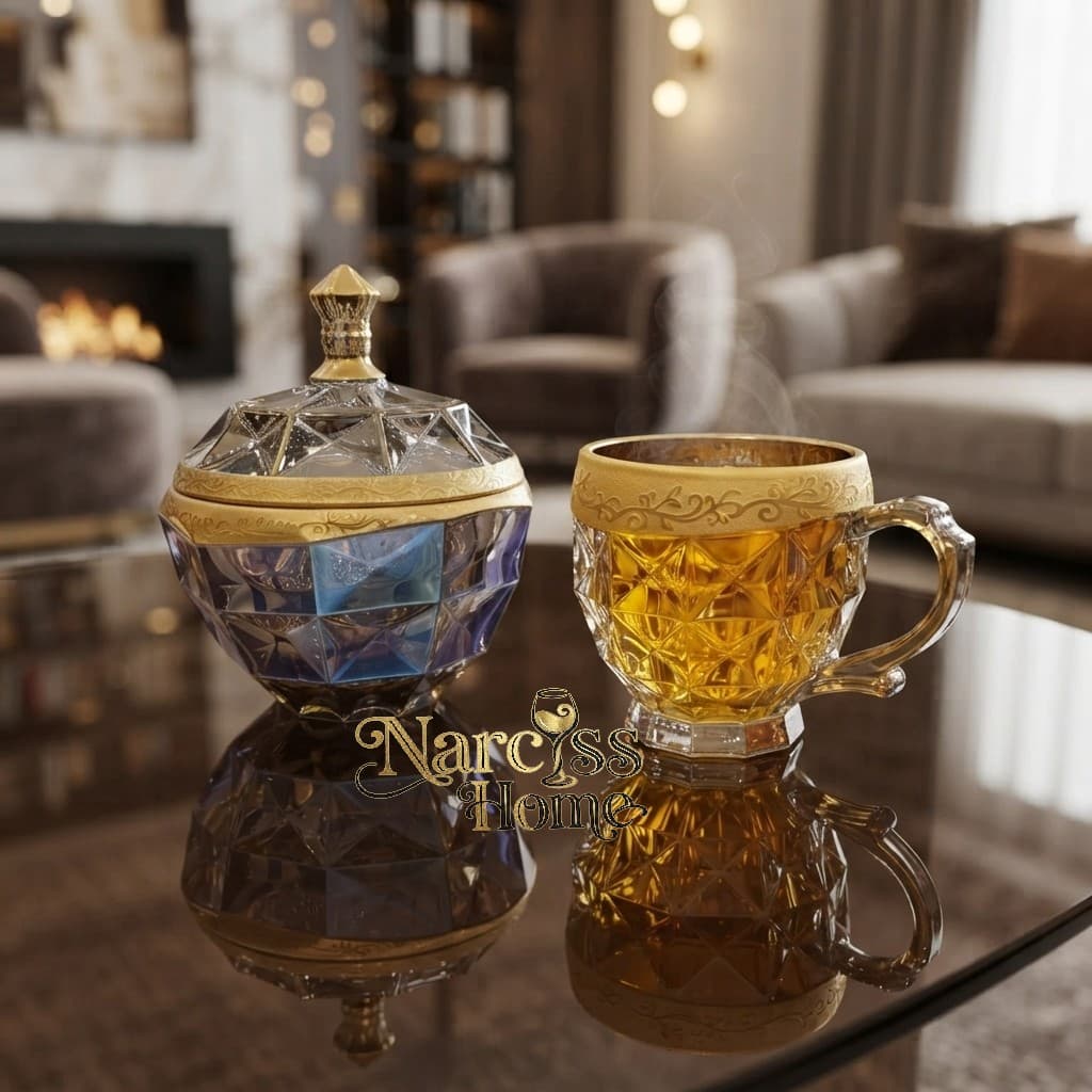 قندان آکوامارین ارغوانی سند بلاست طلامات