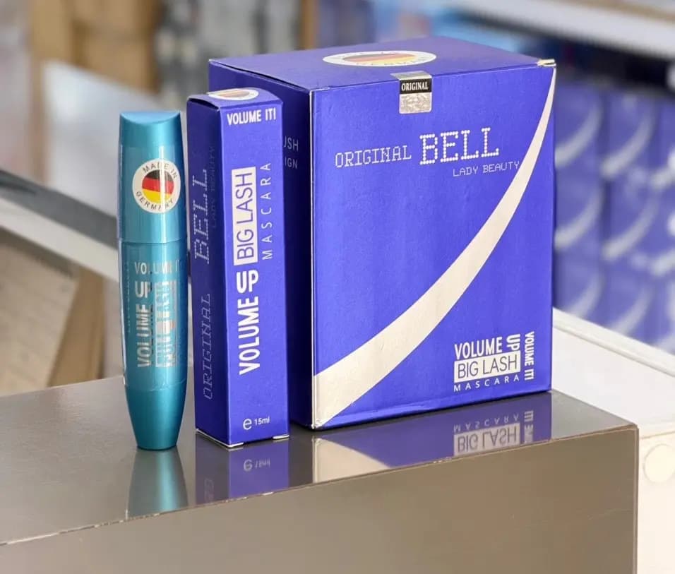ریمل حجم دهنده پوکه آبی بل BELL — تصویر ۳