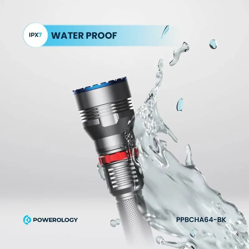 چراغ قوه پاورولوژی مدل POWEROLOGY PPBCHA64-BK — تصویر ۳