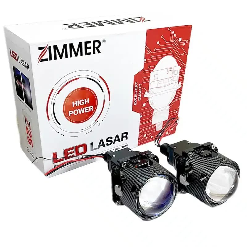 لنز چراغ Z25 زیمر BI LED کربن ۲.۵ اینچ