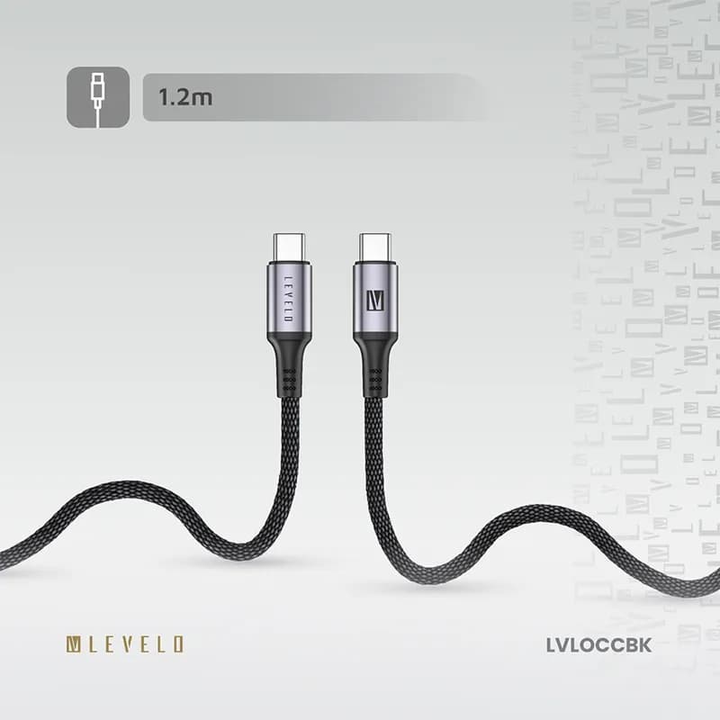 کابل شارژ لولو مدل LEVELO LVLOCCBK — تصویر ۲