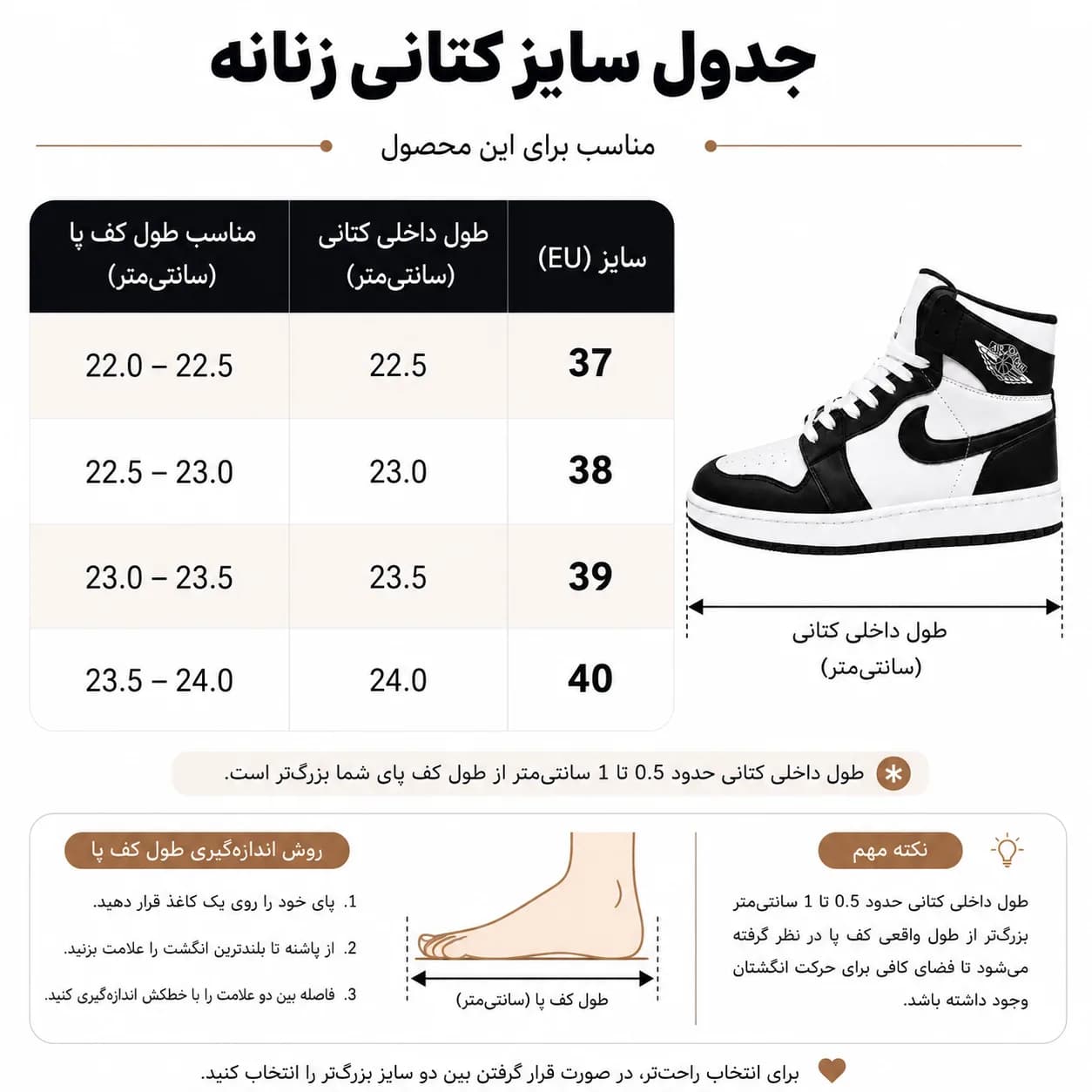 کفش زنانه مدل جردن وان Jordan One — تصویر ۶