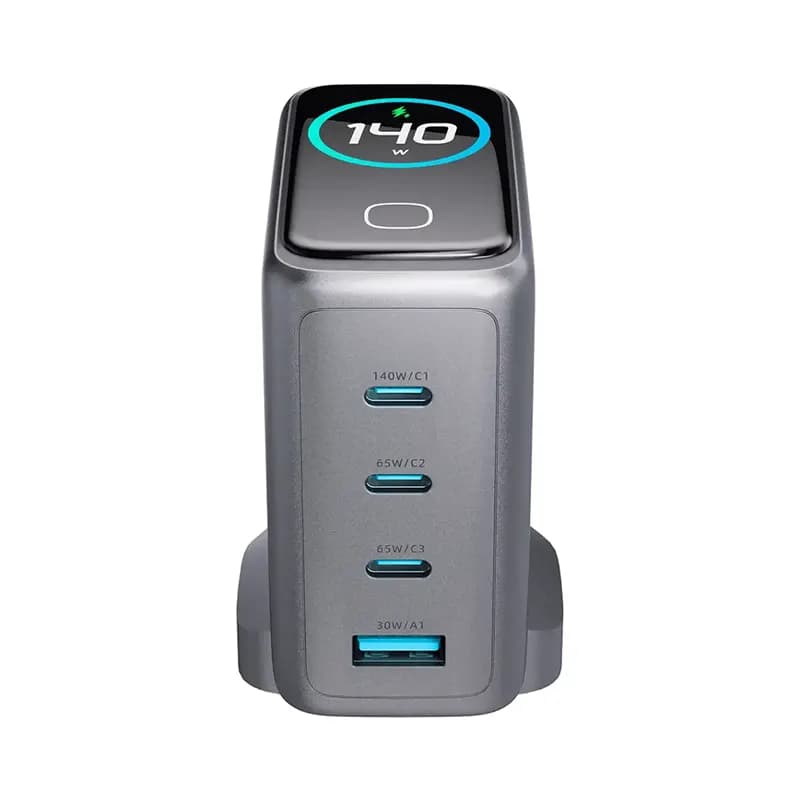 شارژر دیواری پاورولوژی مدل POWEROLOGY PWGAN140WCBK — تصویر ۲