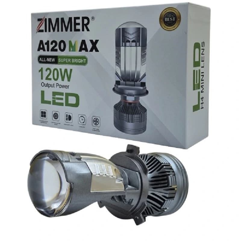 هدلایت لنزدار H4 زیمر ۱۲۰ وات A120 MAX