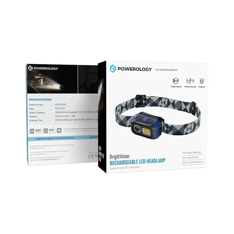 چراغ دور سر پاورولوژی مدل POWEROLOGY PWZF6578BK — تصویر ۶