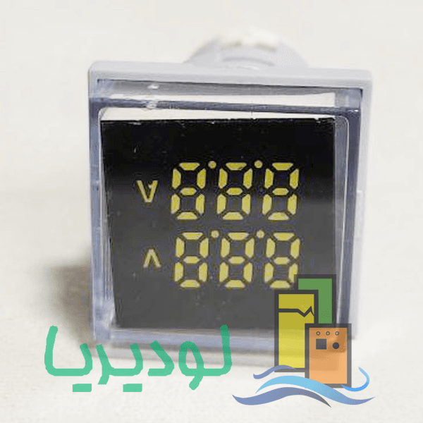 چراغ سیگنال ولت آمپر مربع (رنگ سفید) کد JRAD16-22AV-S-(R-Y-G-W-B)برندJBH