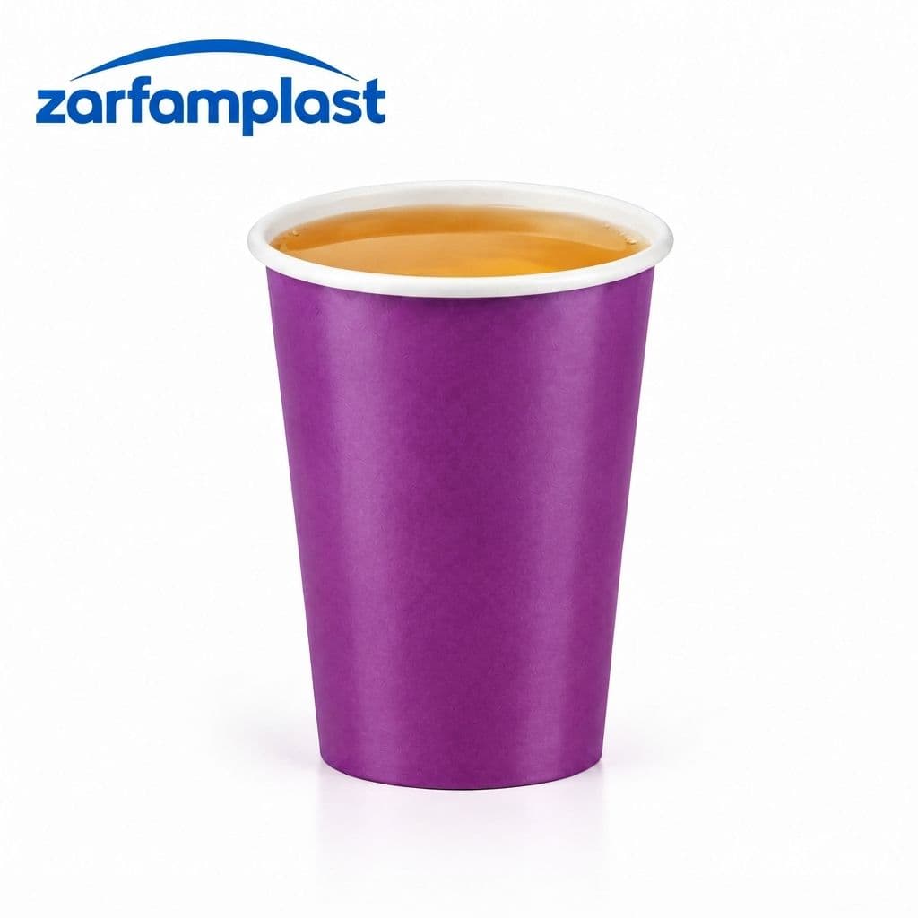 لیوان کاغذی گلاسه 220 سی سی — تصویر ۳