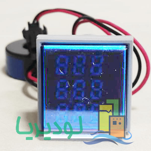 چراغ سیگنالی تریپل مربع (رنگ آبی) برند JBH کد JRAD16-22AVHz-S-(R-Y-G-W-B)