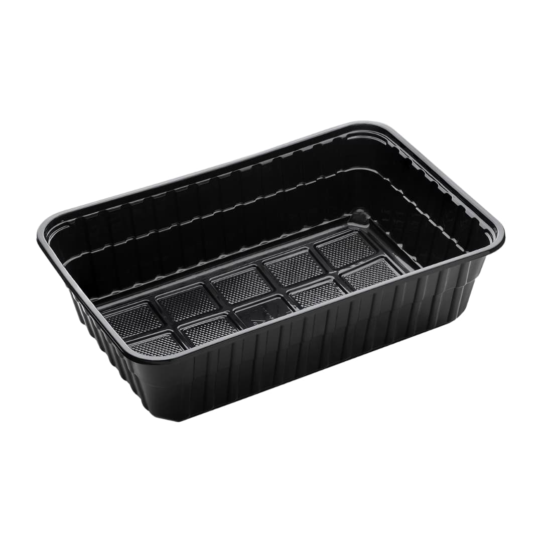 دیس یکبار مصرف درب دار مشکی مهرپارسا کد 910 — تصویر ۲