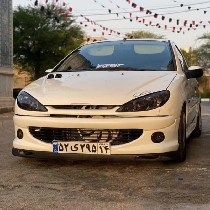 سپر جلو 206 RC پلاستیک رنگ دار — تصویر ۳