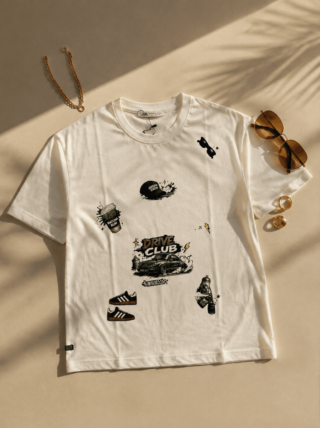W تیشرت نخ 26 طرح DRIVE CLUB – GL