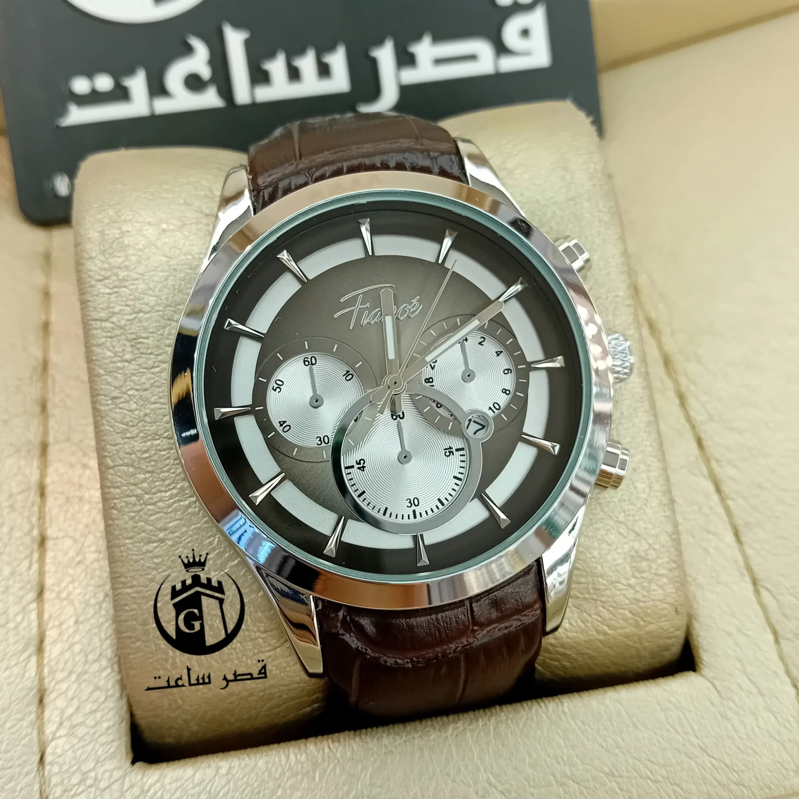 ساعت مردانه بند چرم فیانسه F1464