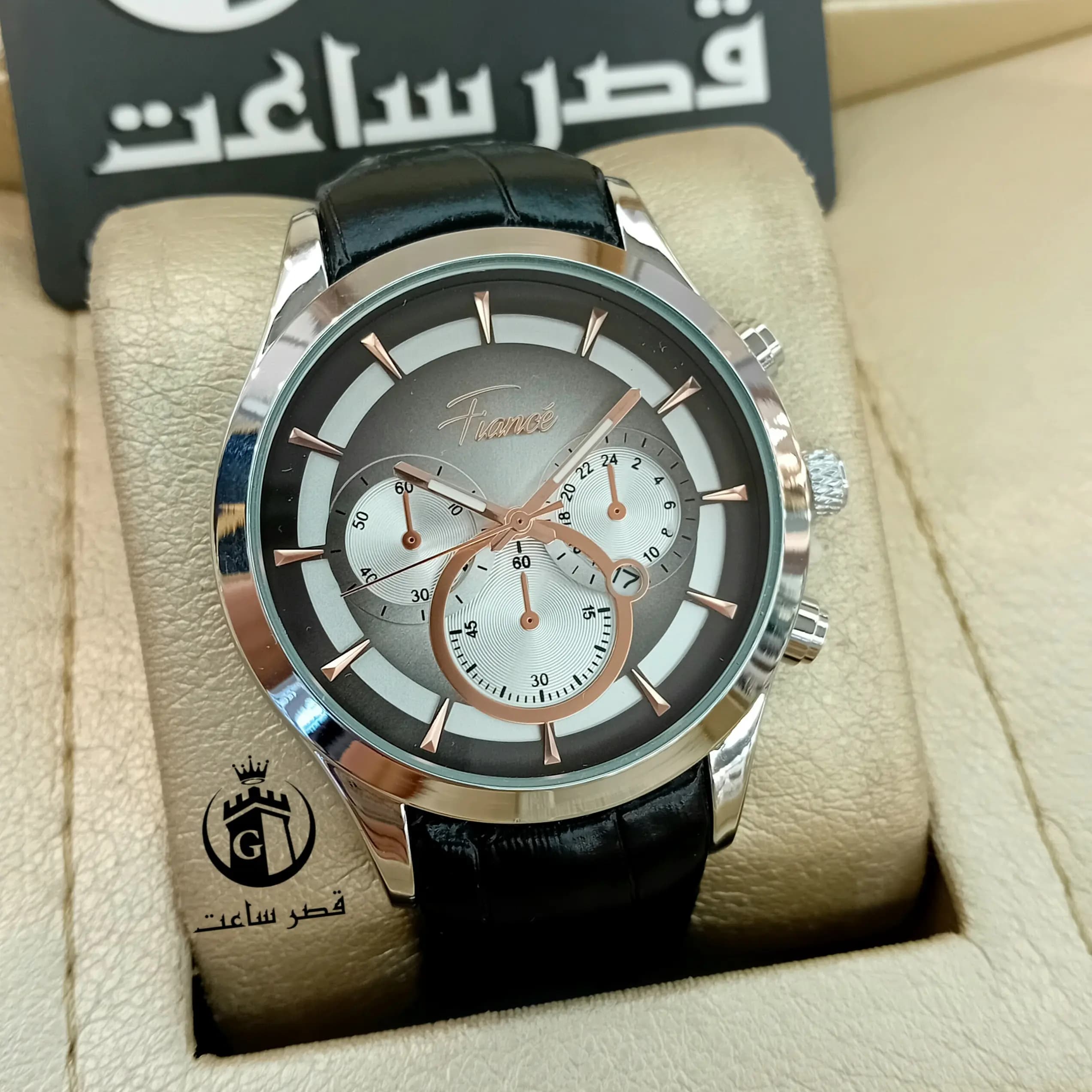 ساعت مردانه بند چرم فیانسه F1463