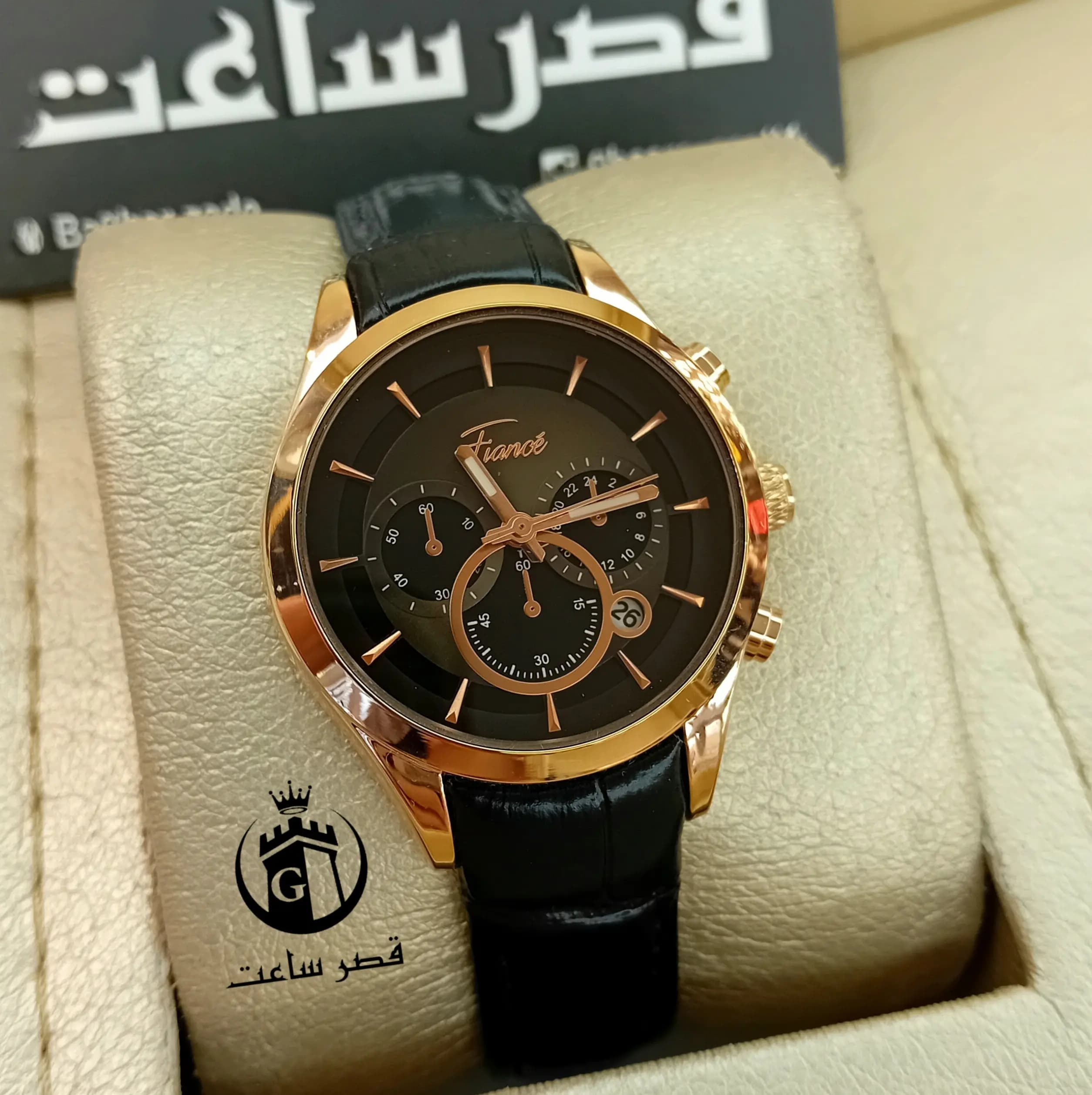 ساعت زنانه بند چرم فیانسه F1462