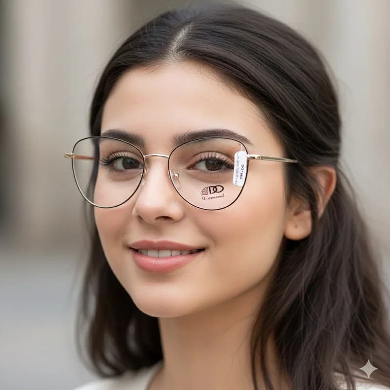 عینک طبی زنانه برند دایموند کد 1882 — تصویر ۳