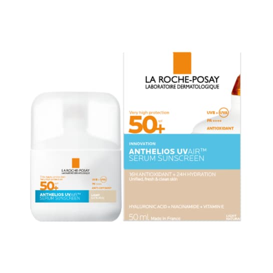 ضد آفتاب سرمی رنگی لاروش پوزای La Roche‑Posay Anthelios UV Air Serum Sunscreen SPF50+ Light Natural
