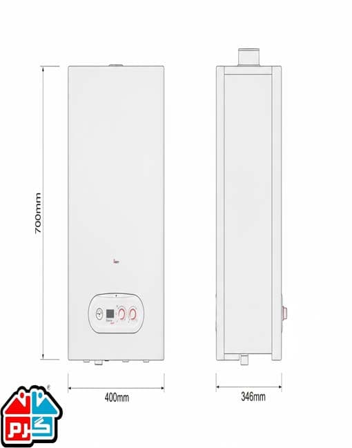 پکیج شوفاژ دیواری بوتان مدل پارما 28 (Parma 28RSI Digital) — تصویر ۵