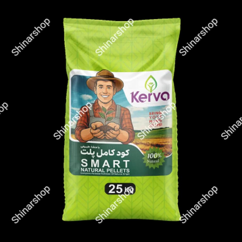 کود کامل باغچه غیر شیمیایی پلت 25 کیلویی