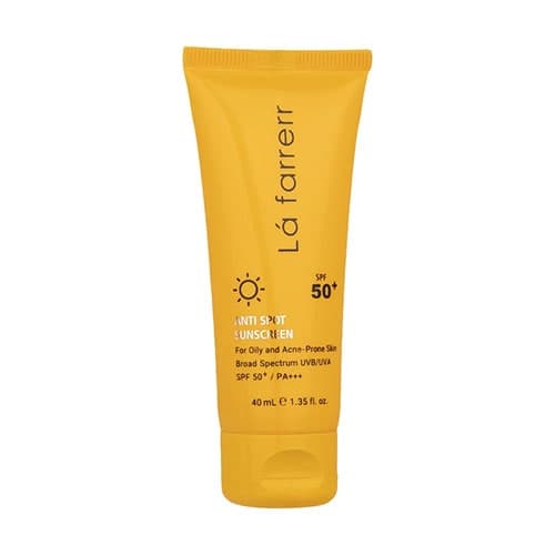 کرم ضد آفتاب بی‌رنگ لافارر، SPF 50، مناسب پوست چرب و آکنه‌دار و حجم 40 میلی‌لیتر