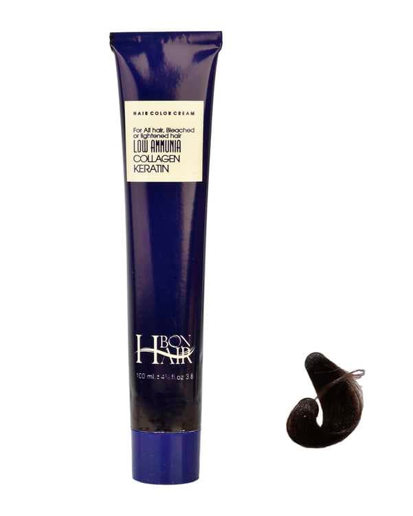 رنگ موی زنانه بن هیر Bon Hair بلوند آلبالویی تیره شماره 7.6 حجم 100ml — تصویر ۴