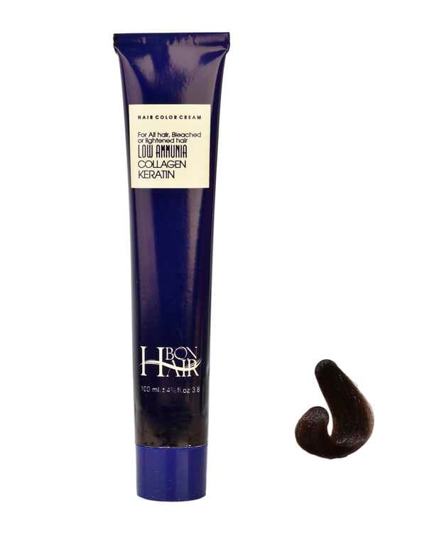 رنگ موی زنانه بن هیر Bon Hair بلوند آلبالویی تیره شماره 7.6 حجم 100ml — تصویر ۵