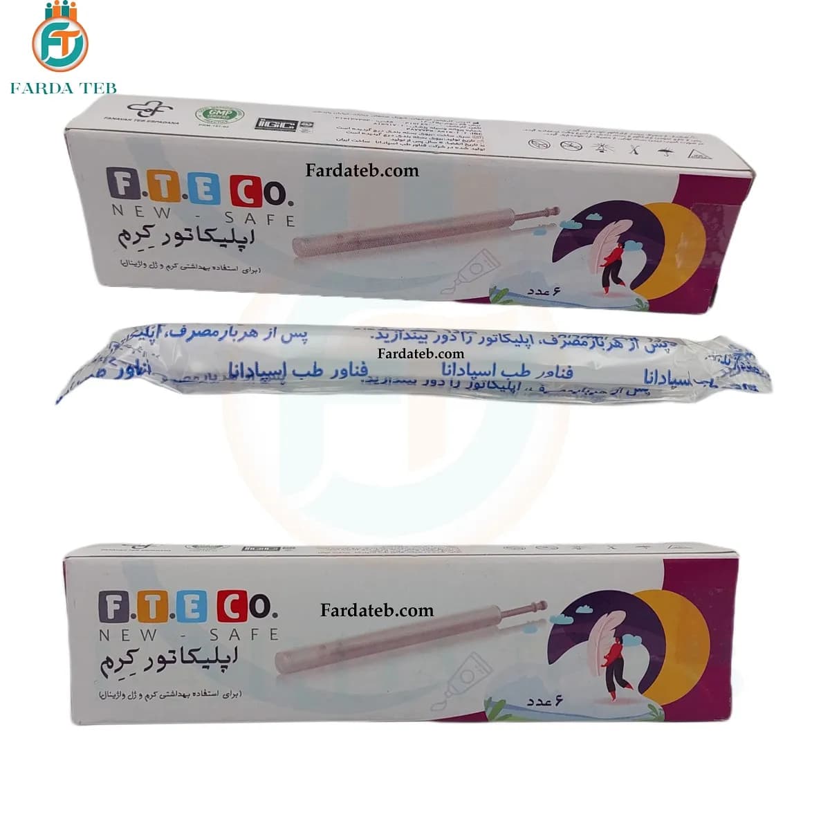 اپلیکاتور کرم واژینال اف تی کو F.T.E.C.O بسته 6 عددی