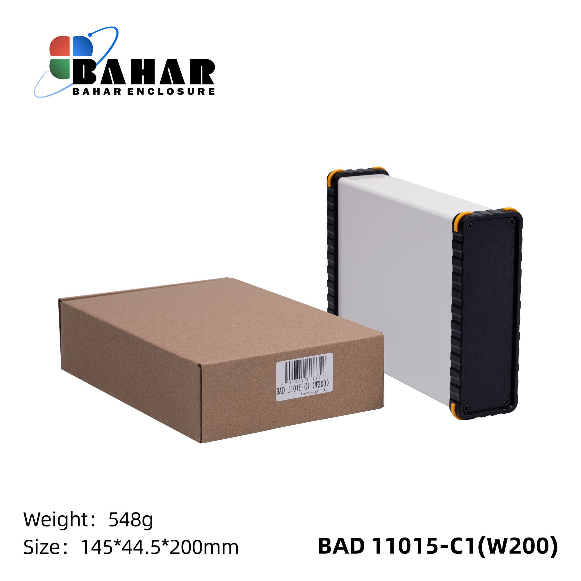 BAD 11015 C1-W200 جعبه آلومینیومی اکسترود پانل پلاستیکی — تصویر ۲